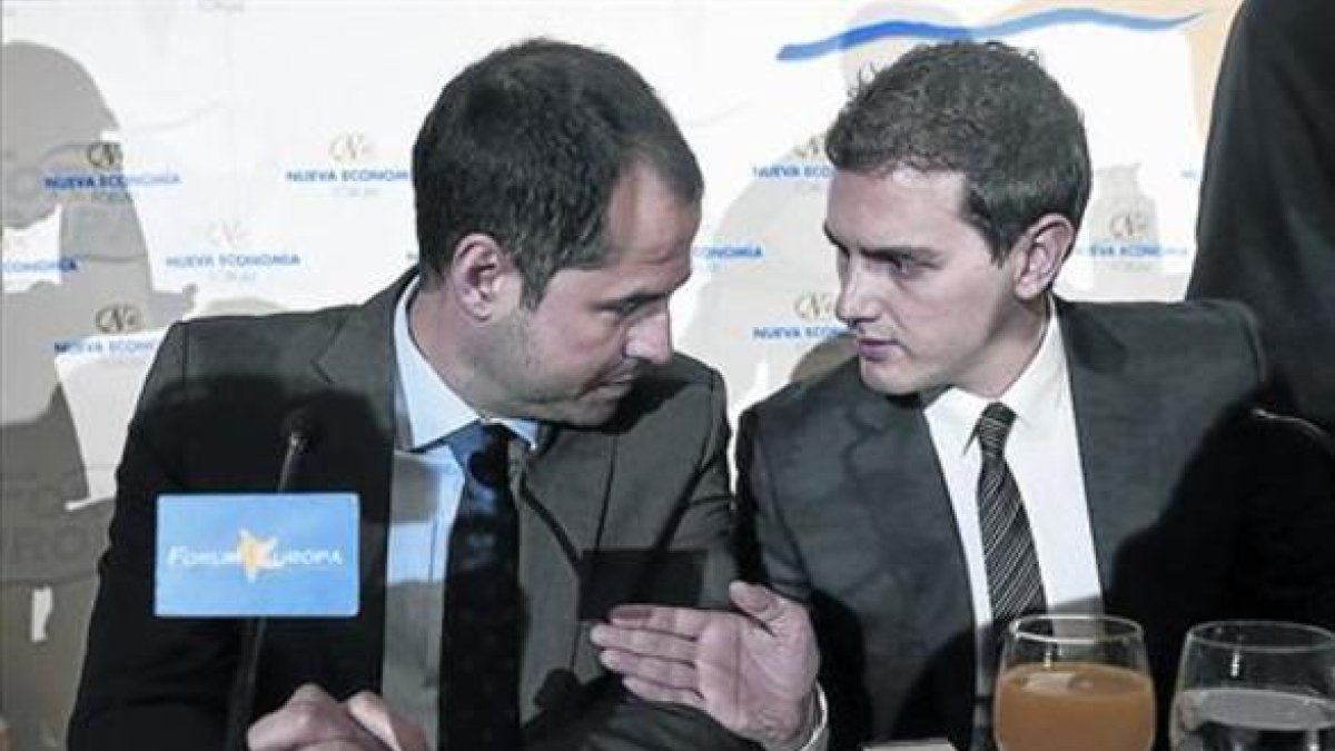 Rivera junto a Ignacio Aguado