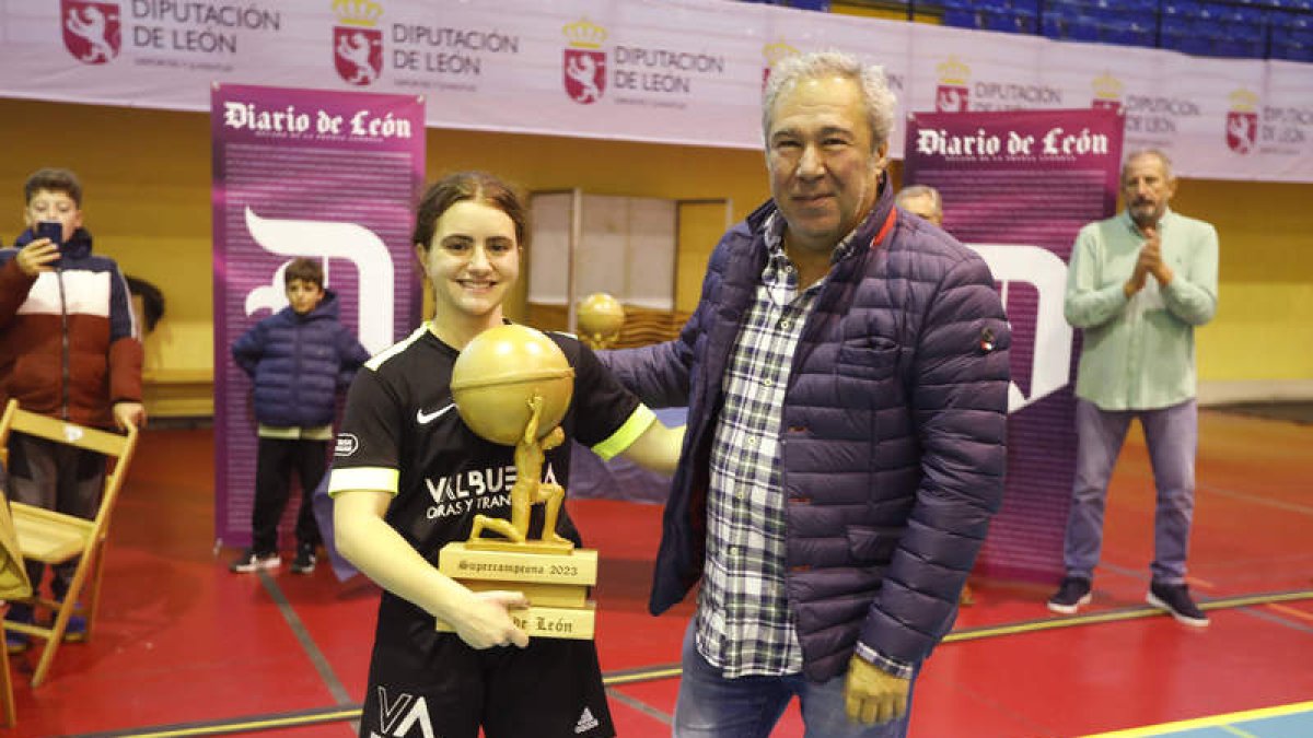 Joaquín S. Torne (director del Diario de León) y Beatriz Riaño.