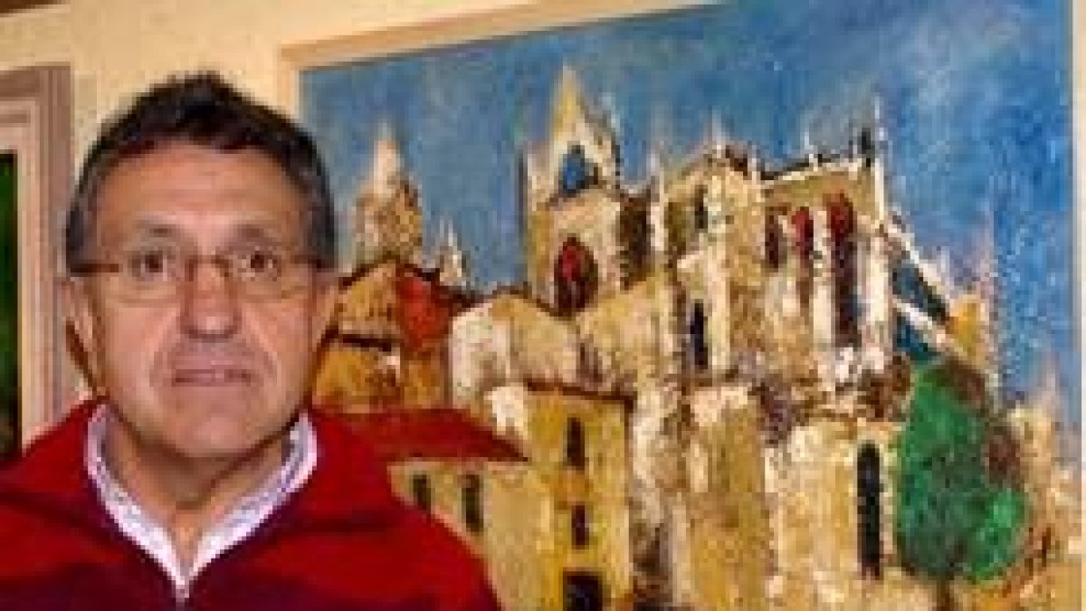El artista leonés Román Martínez