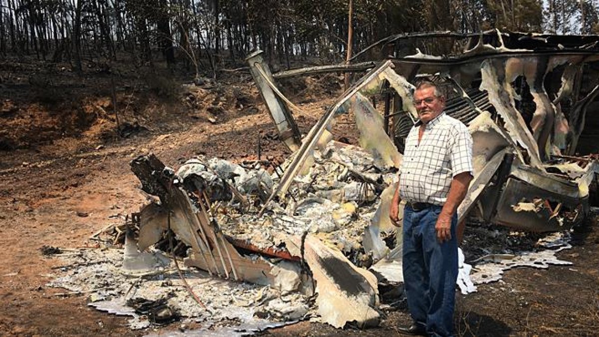 Los daños por los incendios de Portugal.