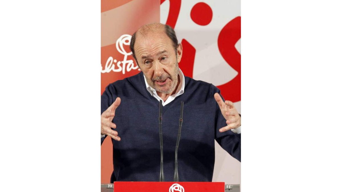 El secretario general del PSOE, Alfredo Pérez Rubalcaba.
