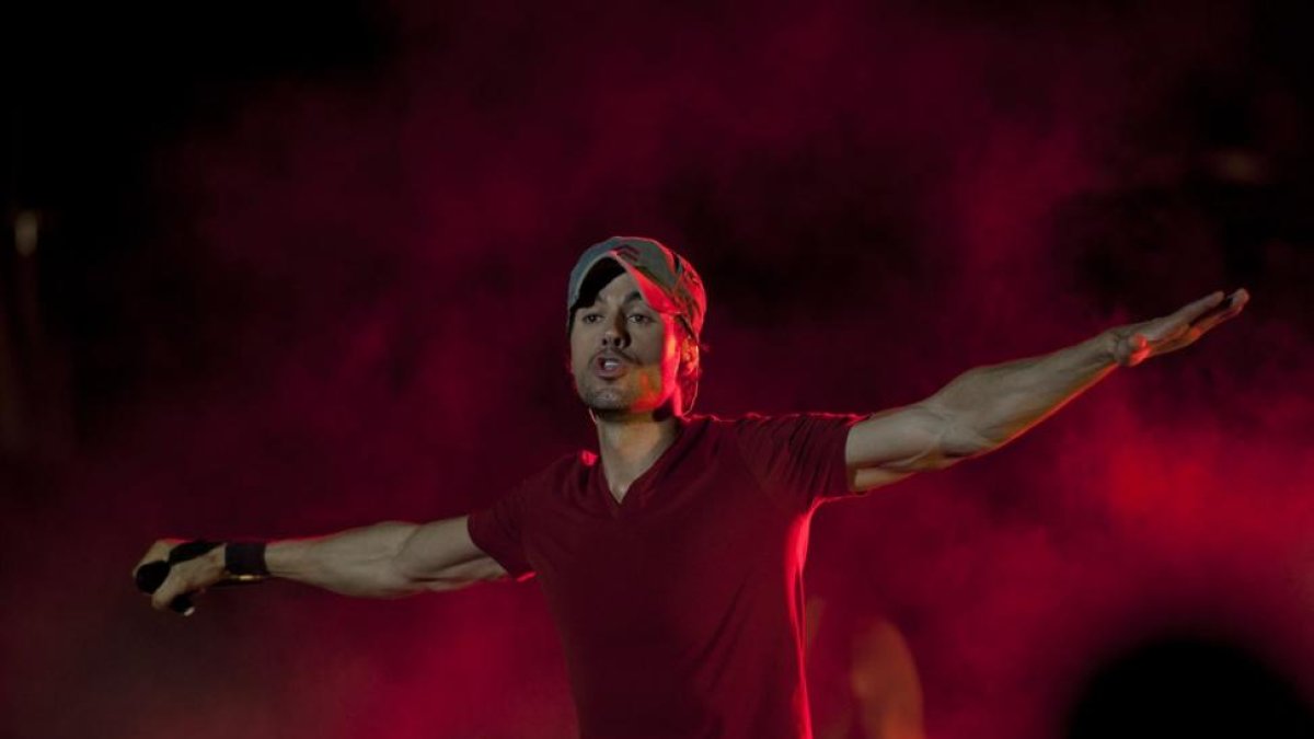 Enrique Iglesias en un concierto.