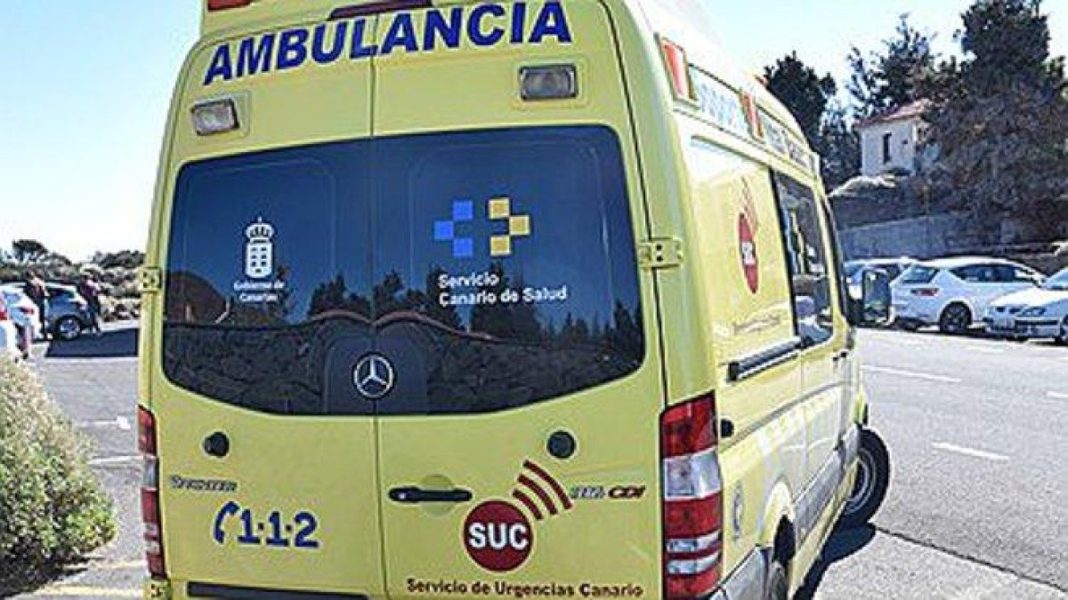 Ambulancia del Servicio de Emergencias de Canarias.