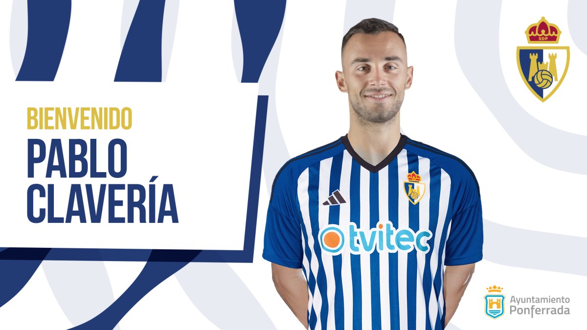 Pablo Clavería. SD PONFERRADINA/X (TWITTER)
