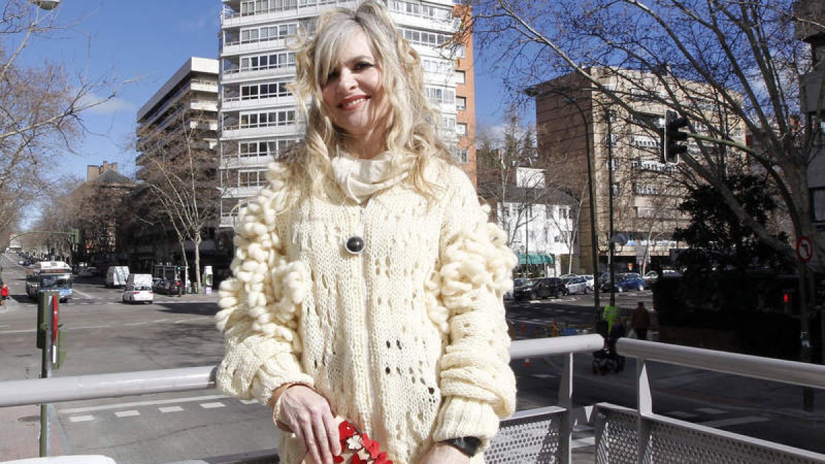 La diseñadora leonesa María Lafuente, ayer en Madrid