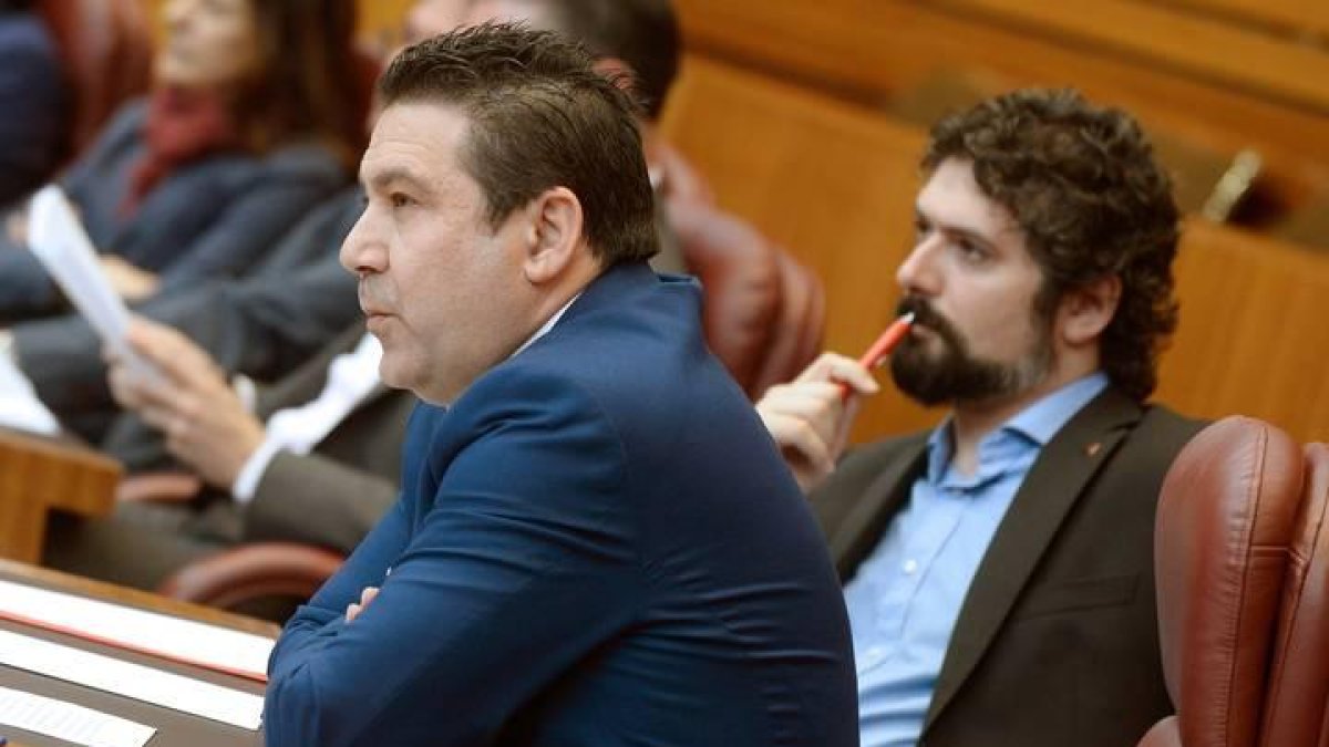 El procurador de IU en las Cortes de Castilla y León, José Sarrión