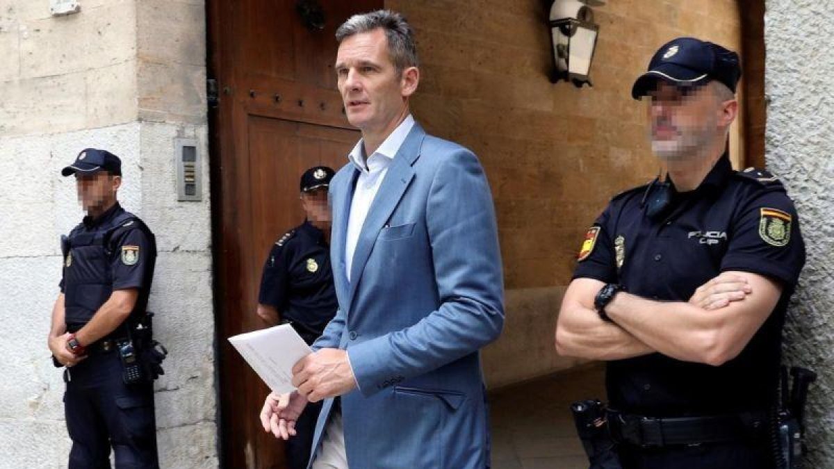 Iñaki Urdangarin a su salida, el pasado miércoles, de la Audiencia de Palma.