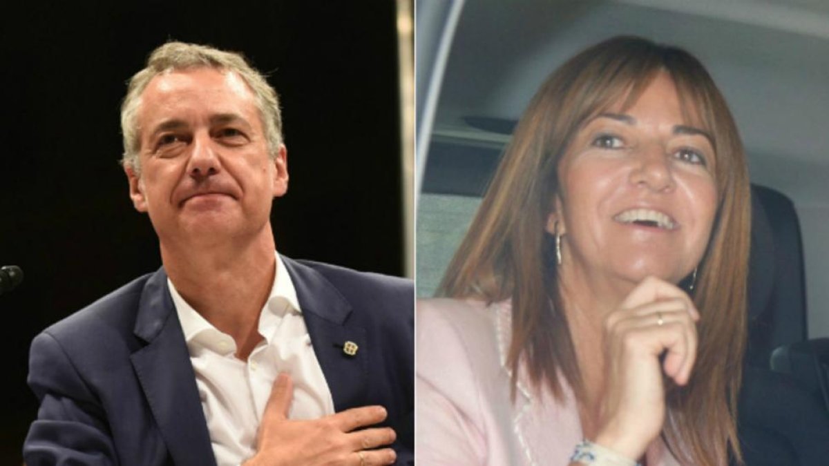 El líder del PNV, Iñigo Urkullu, y la del PSE, Idoia Mendia.