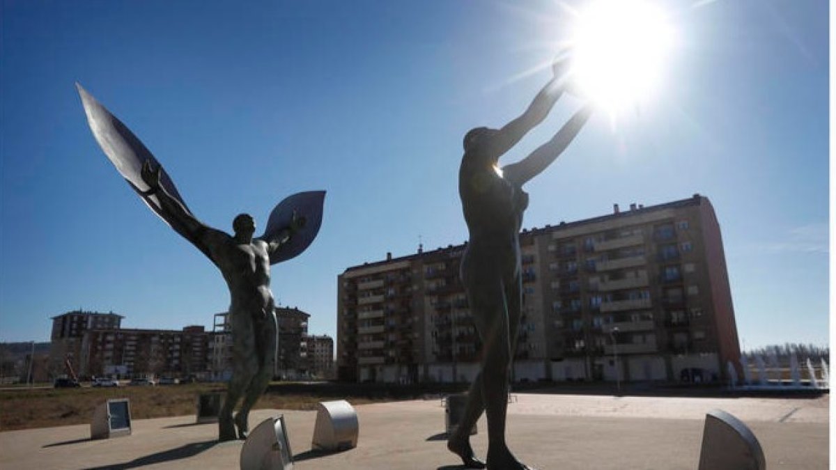 Un rincón de l barrio de La Lastra, en León. JESÚS F. SALVADORES