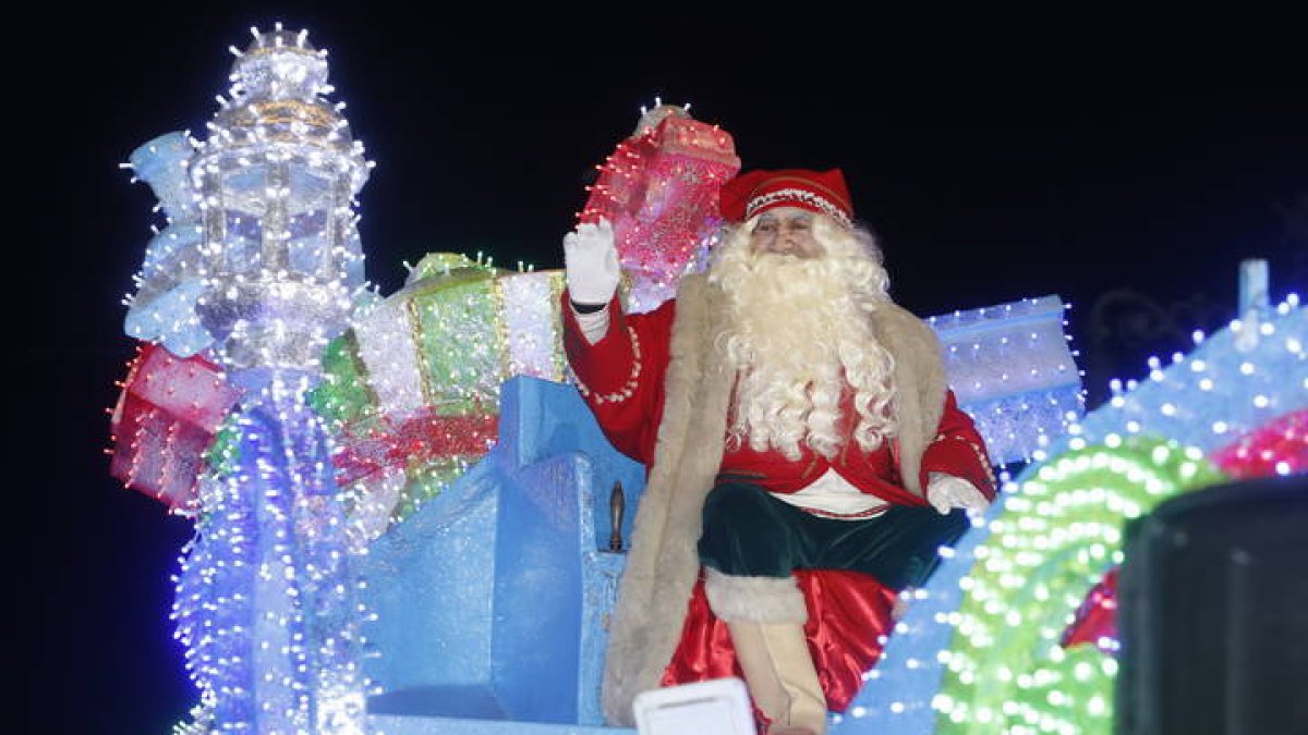 Papá Noel, en la Cabalgaza del año pasado. 