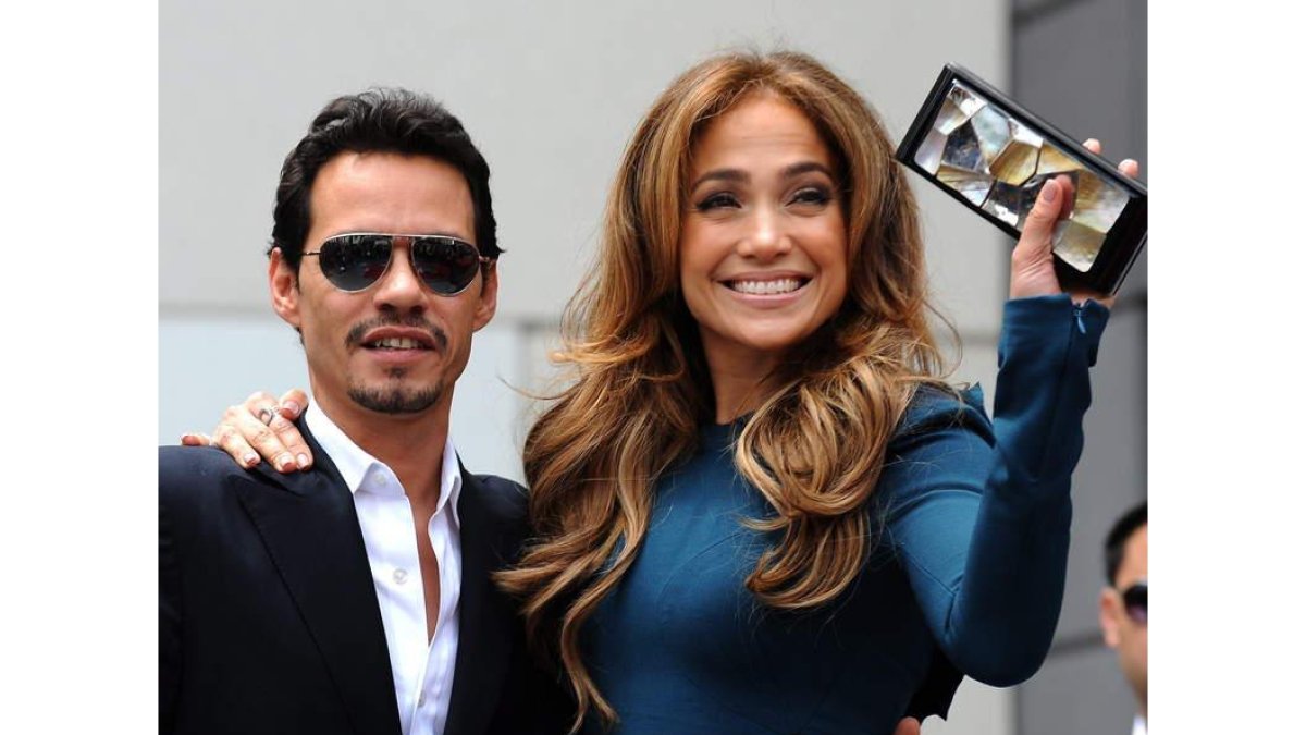 Marc Anthony y Jennifer López, cuando el matrimonio vivía sus mejores momentos.