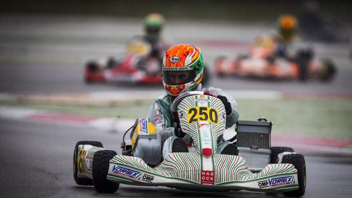 David Vidales afronta en La Conca la segunda entrega de la WSK Super Master italiana. NÚÑEZ