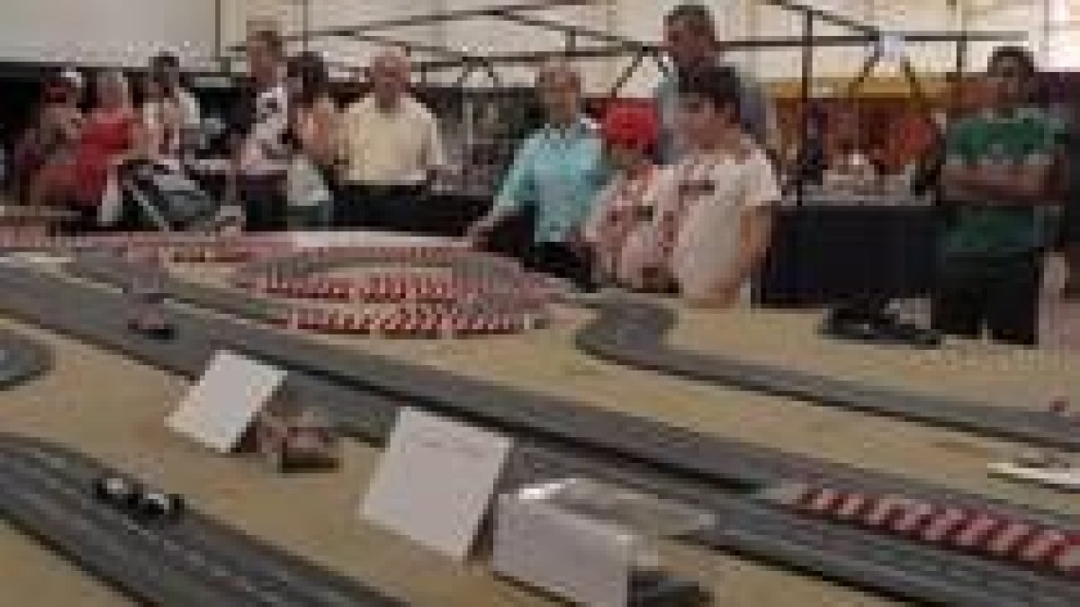 El Scaléxtric, uno de los principales atractivos para el público más joven que pasó por la feria