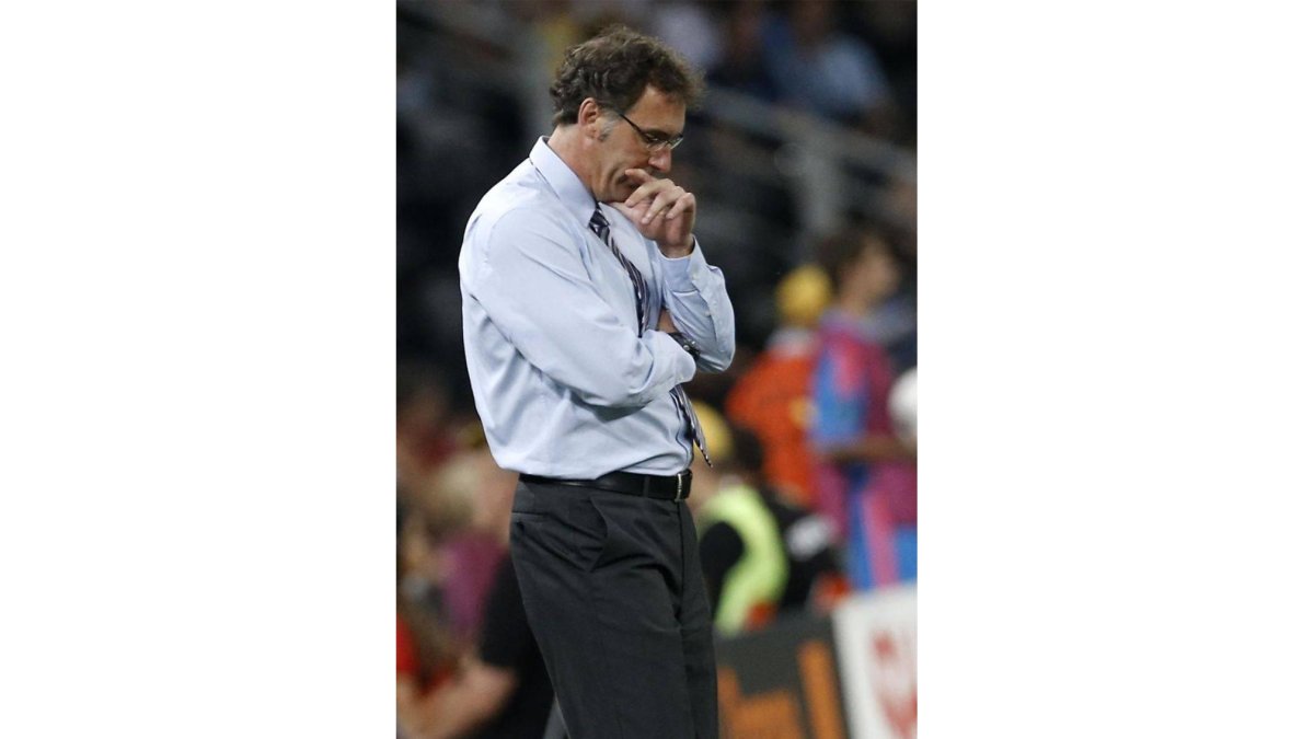 El seleccionador francés, Laurent Blanc.