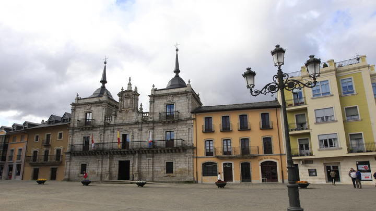 Plaza del Ayuntamiento de Ponferrada. 