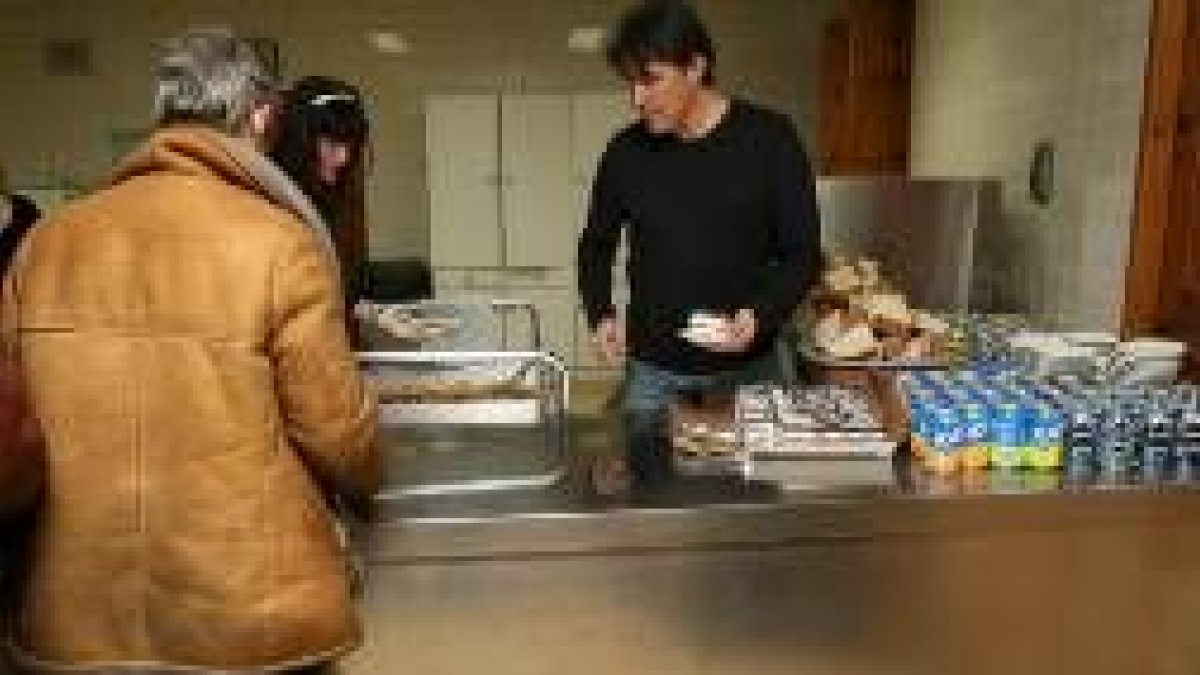 El Centro del Transeúnte, ayer a la hora de la comida