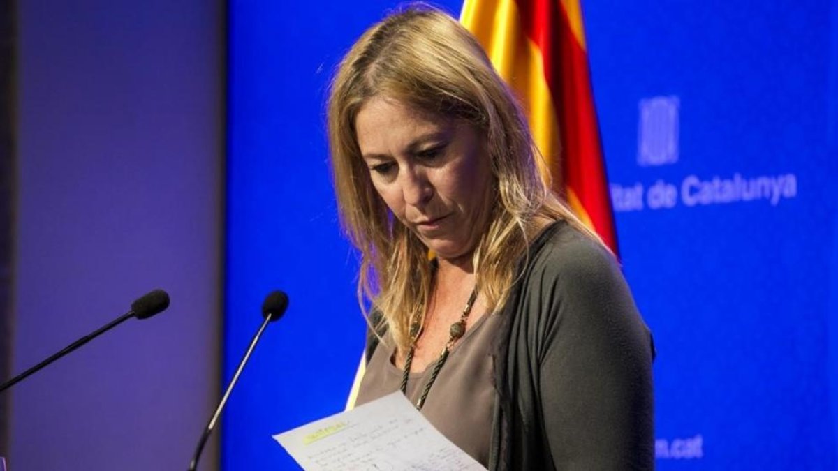 La 'consellera' de Presidència y portavoz del Govern, Neus Munté.