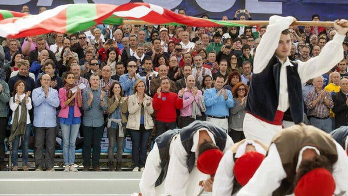 Celebración del Alderdi Eguna del PNV, este domingo en Foronda (Álava).