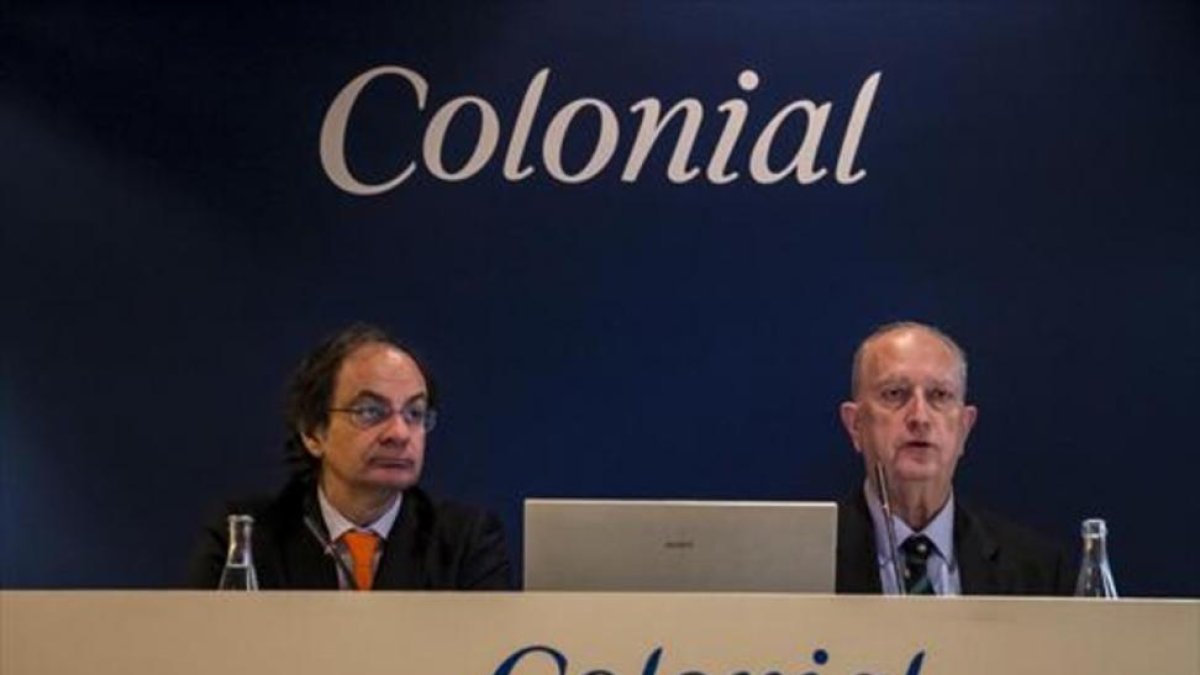 Pere Viñolas y Juan José Brugera, consejero delegado y presidente de Colonial.