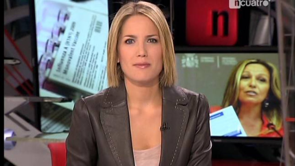 Silvia Intxaurrondo, durante su etapa en los informativos de Cuatro.