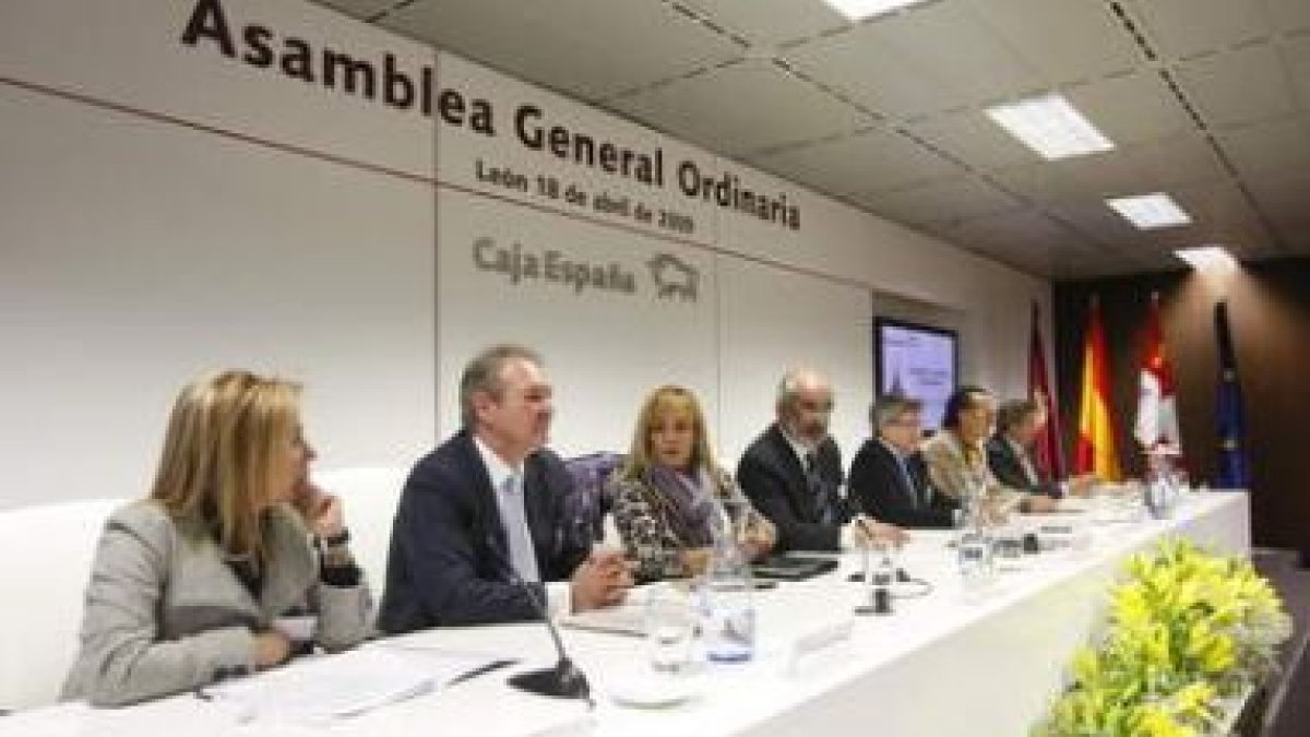 Asamblea general de Caja España, celebrada el pasado mes de marzo