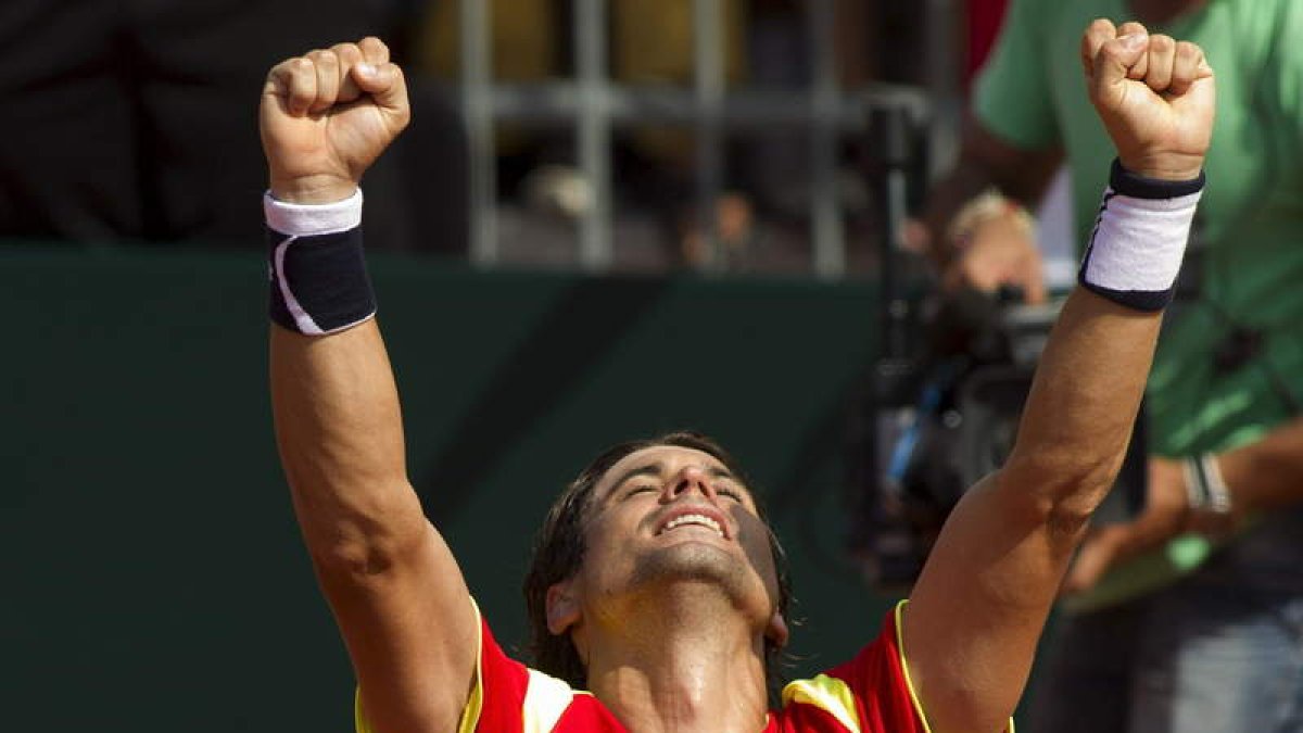 Ferrer cerró el 5-0 de España ante Dinamarca.