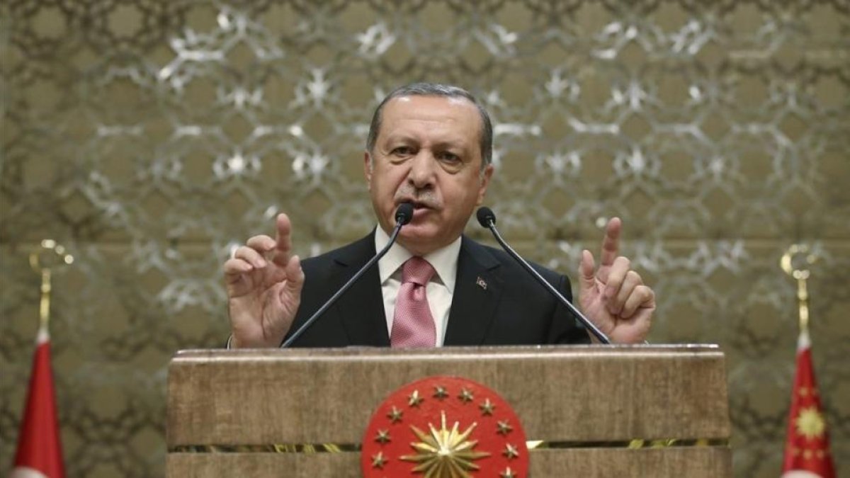 Fotografia facilitada por la Oficina de prensa de la Presidencia turca que muestra al presidente turco, Recep Tayyip Erdogan.