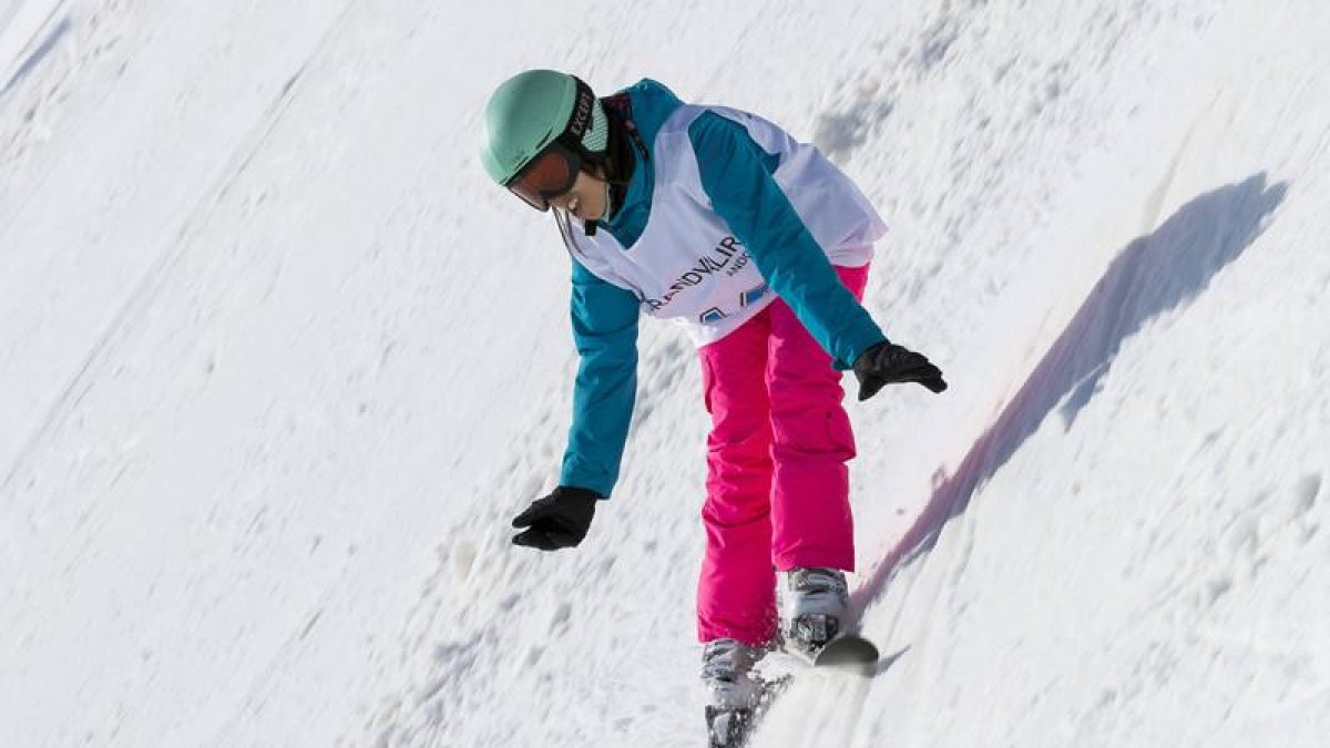 Raquel Martínez Muñiz en un descenso
