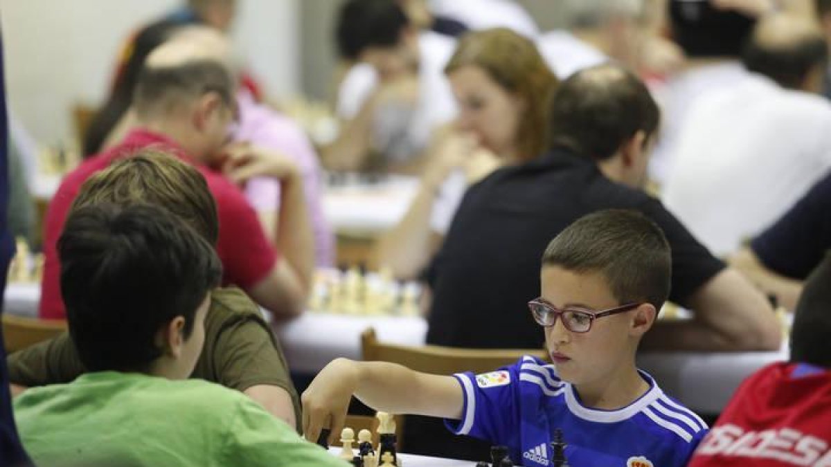 Algunos de los jóvenes que han participado esta mañana en el torneo