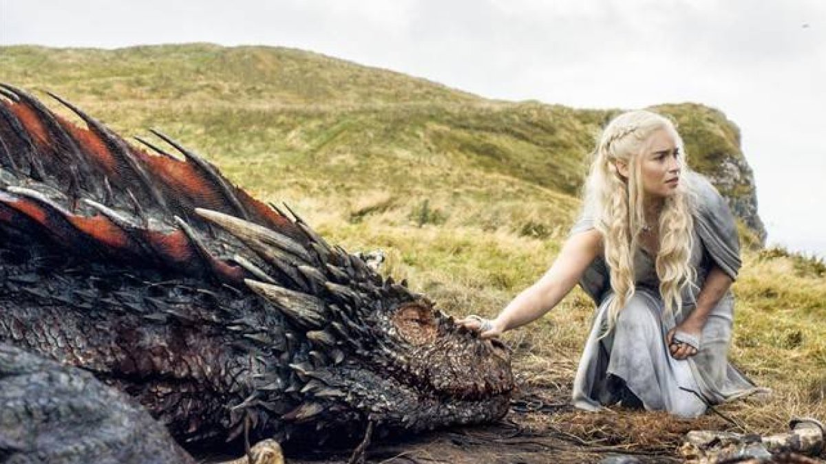 Emilia Clarke, en 'Juego de tronos'.