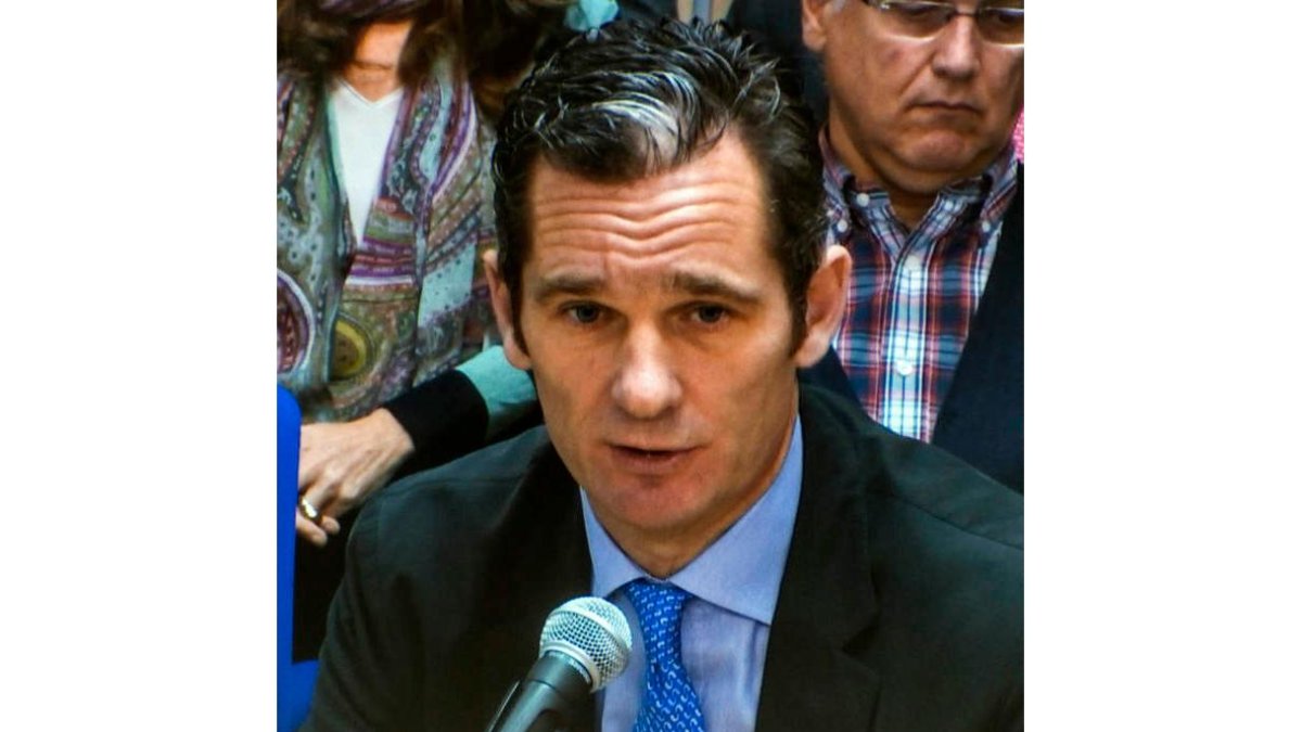 Urdangarín durante una de las sesiones del juicio. CATI CLADERA