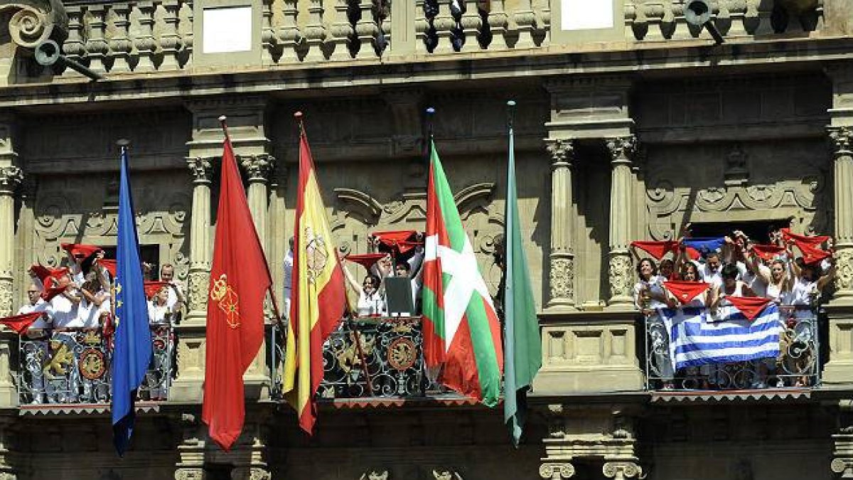 San Fermín empieza con el tradicional chupinazo.