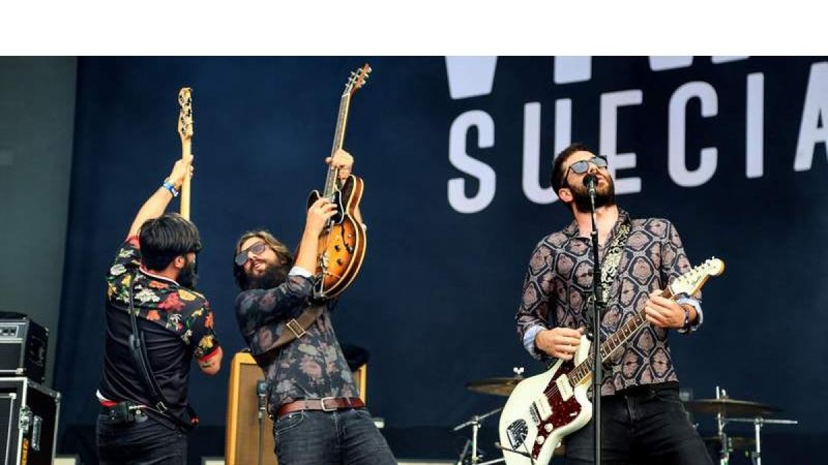 Tres de los integrantes del cuarteto murciano Viva Suecia. TAMARA ROZAS