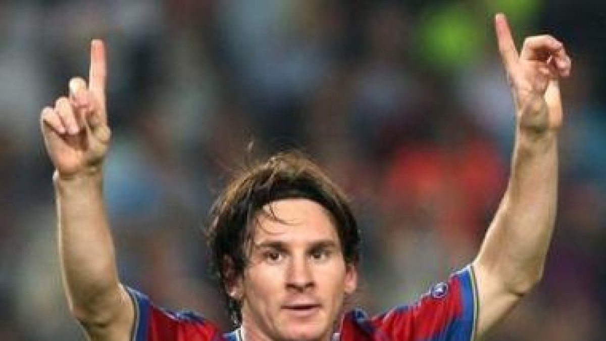 Messi durante un partido con el FC Barcelona.