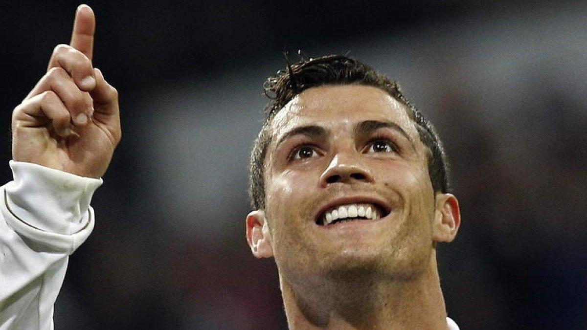 Cristiano Ronaldo celebra su segundo gol ante la Real Sociedad.