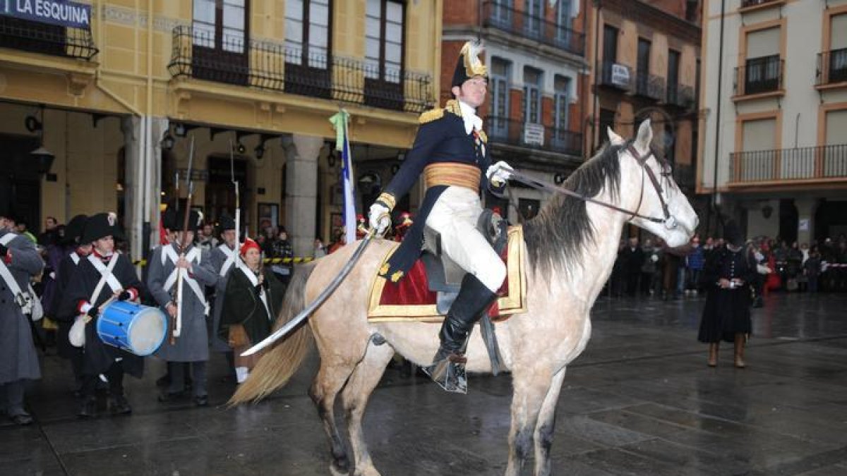 Napoleón en una recreación histórica organizada en Astorga