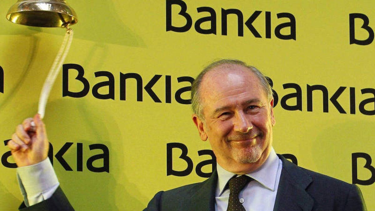 Rodrigo Rato, el día de la salida a bolsa de Bankia. DL