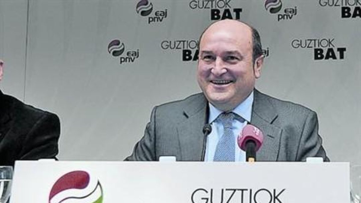 El presidente del PNV, Andoni Ortuzar, en una foto de archivo en San Sebastián.