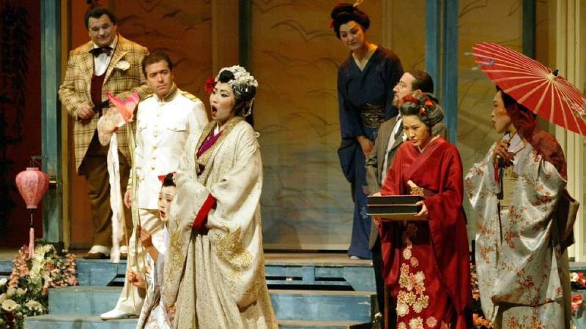 Una escena de la conocida ópera de Puccini ‘Madama Butterfly’, que hoy llega a León