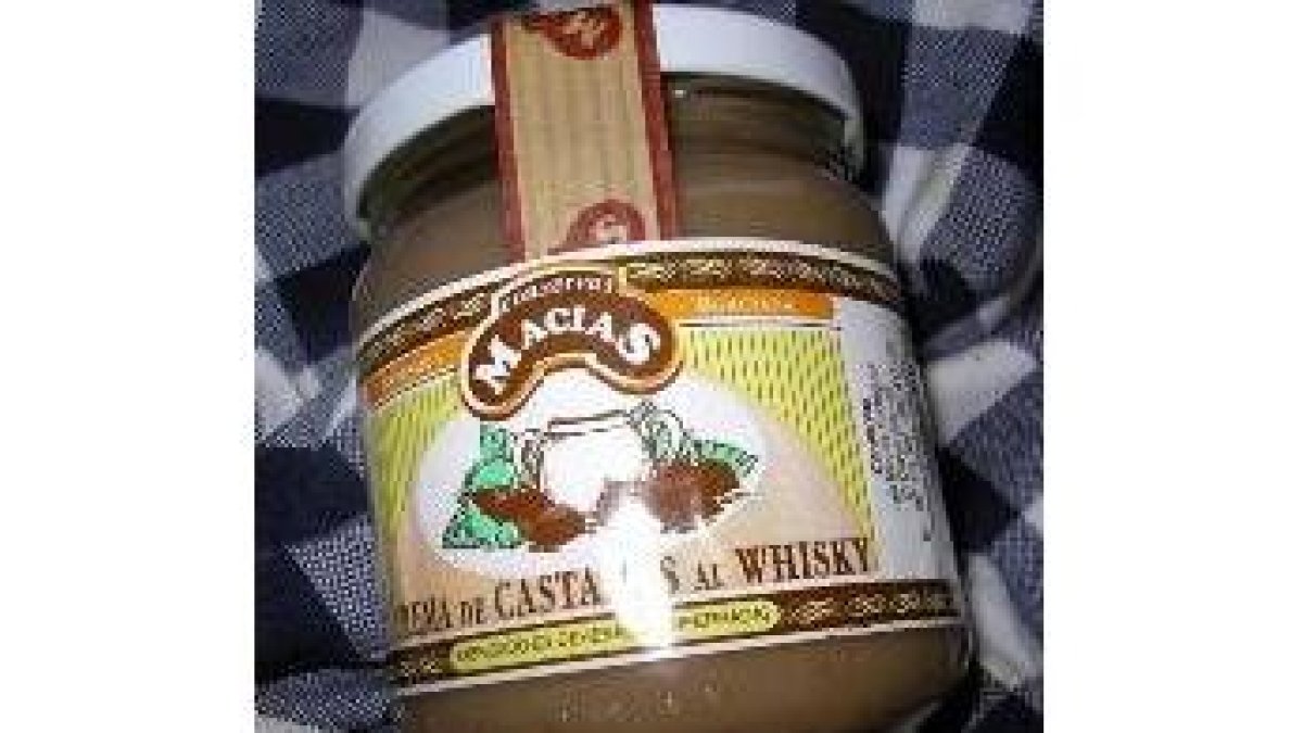 Crema de castañas al whisky en conserva