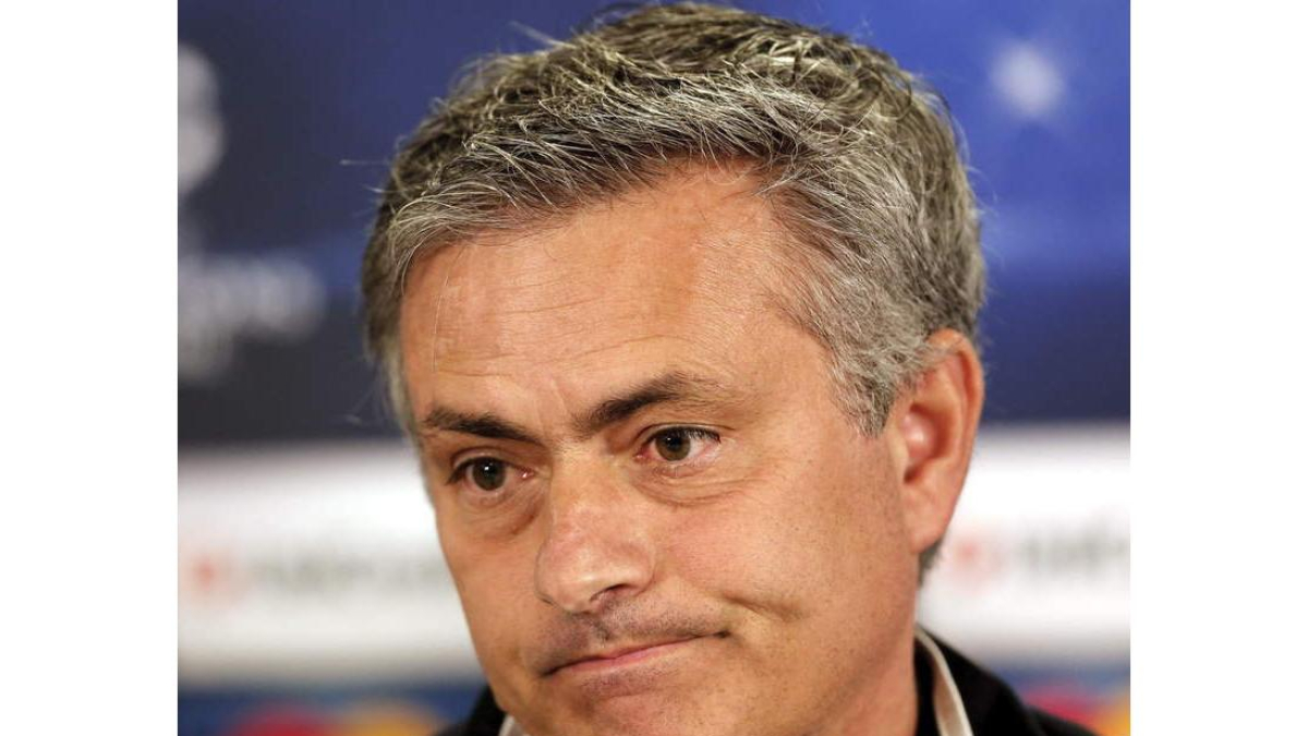 José Mourinho durante las declaraciones previas al partido de hoy ante el Galatasaray.