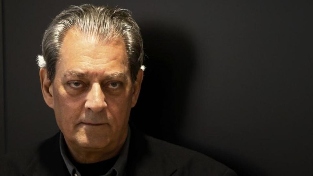 Paul Auster, en la Fundación Telefónica de Madrid, donde ha presentado su nueva novela, 4321