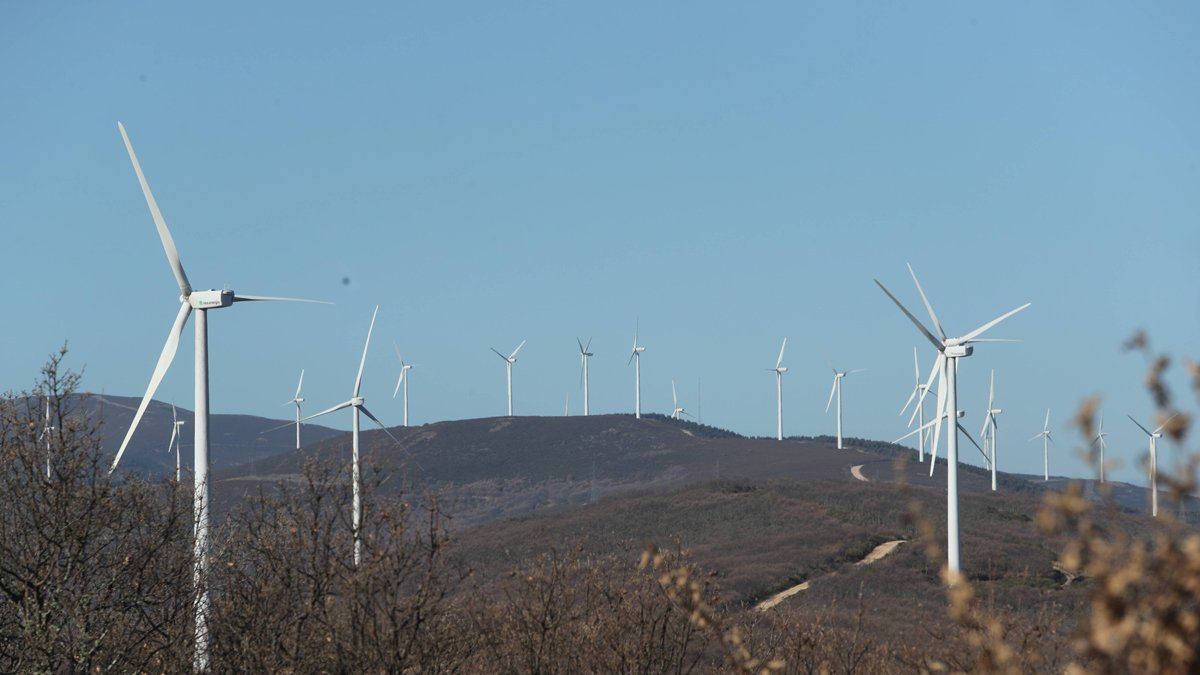 Aerogeneradores en un parque eólico de la provincia. RAMIRO