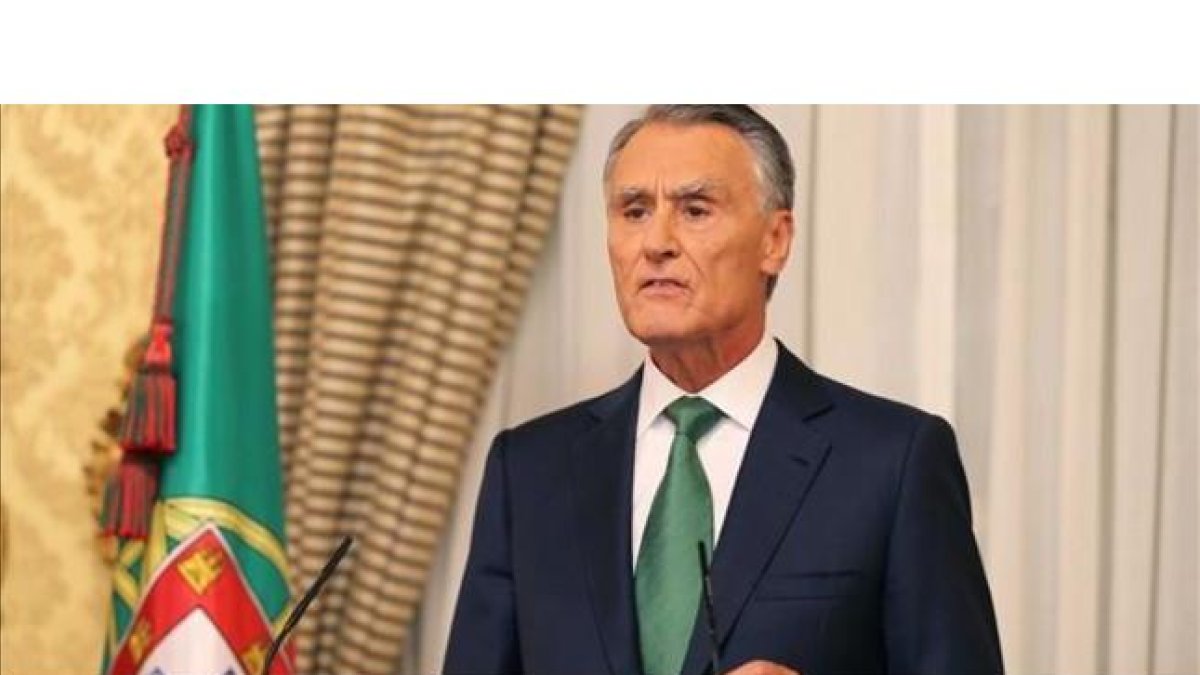 Cavaco Silva, el 6 de octubre, después de reunirse con Passos Coelho.