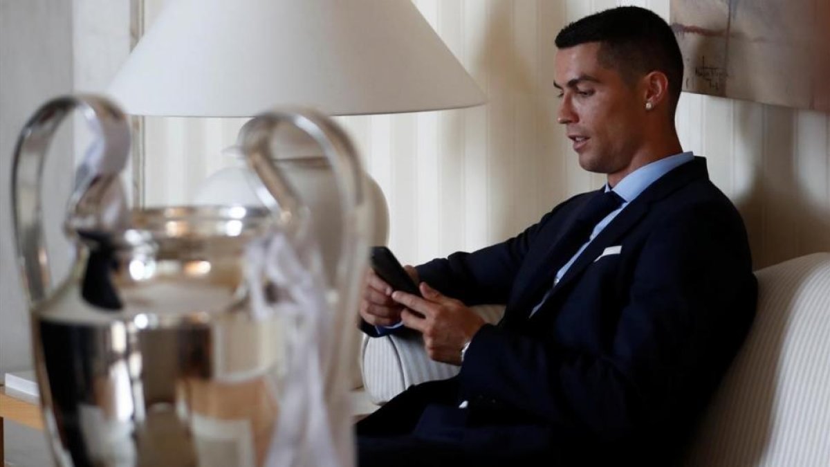 Cristiano Ronaldo, tras ganar la Champions 2018.