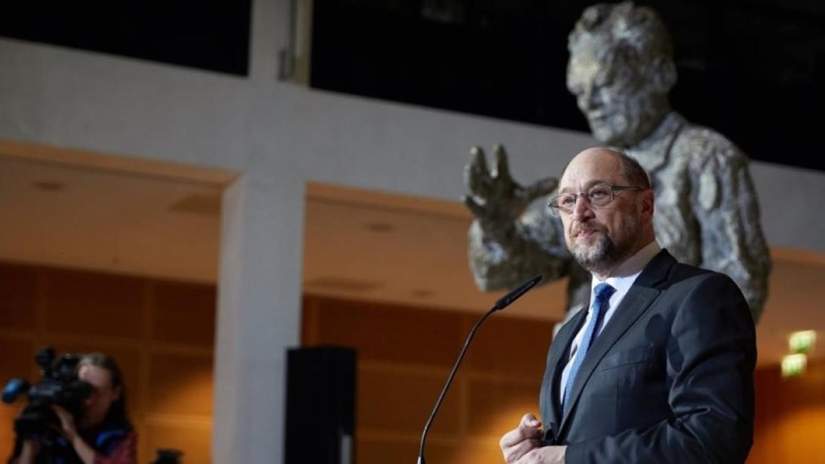 Rueda de prensa de Martin Schulz.