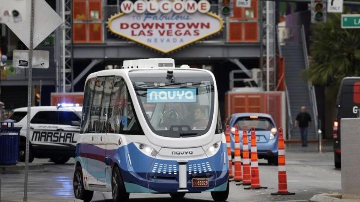 El Navya Arma, un vehículo autónomo presentado la semana pasada en Las Vegas (EEUU).