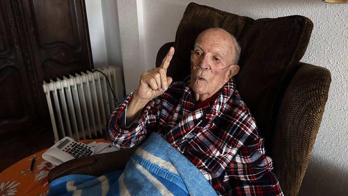 Cesáreo Jurado, en su domicilio donde permanece en la actualidad. MARCIANO PÉREZ