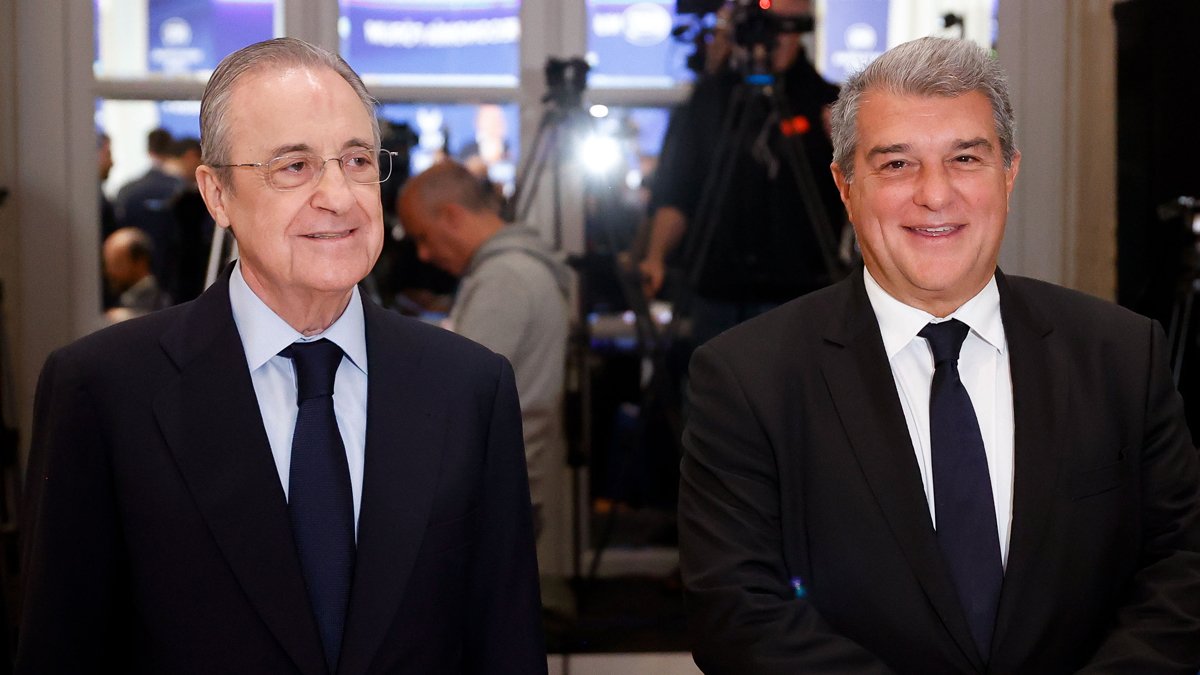Florentino Pérez y Joan Laporta en diciembre de 2022. EFE / MARISCAL