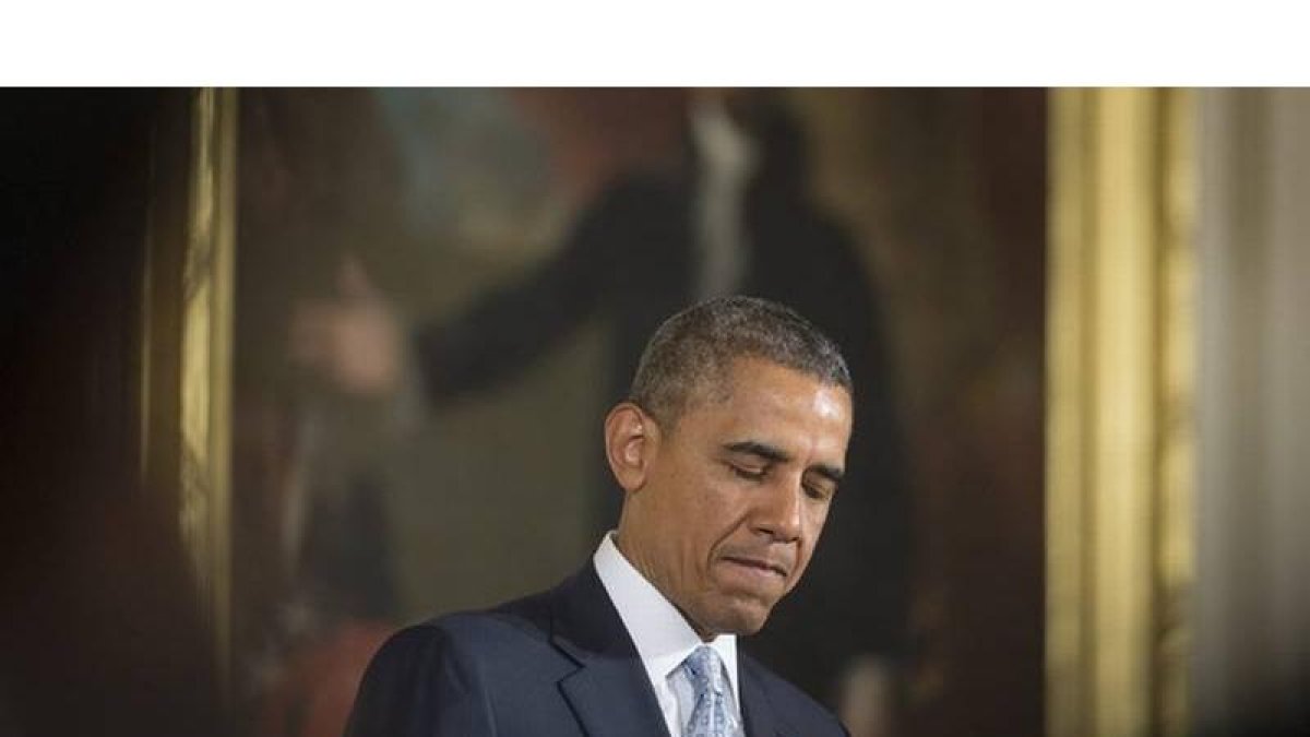 Barack Obama, durante un acto en la Casa Blanca con motivo de la Pascua, este lunes.